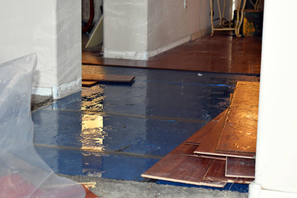 Professional Water Damage Restoration technician working in Durant, OK